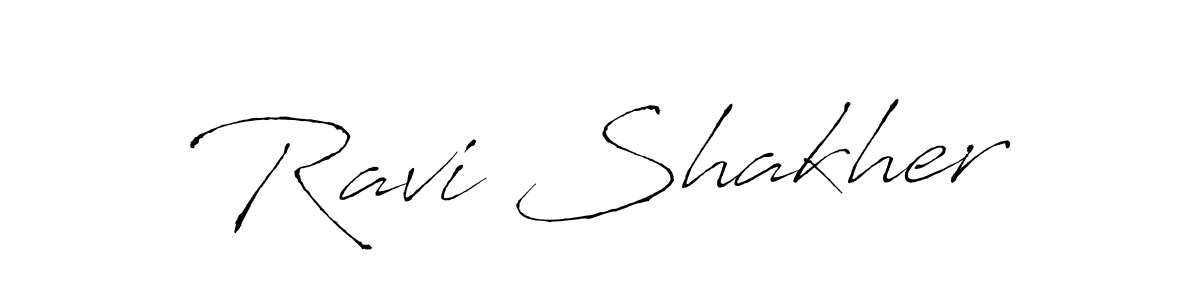 The best way (Antro_Vectra) to make a short signature is to pick only two or three words in your name. The name Ravi Shakher include a total of six letters. For converting this name. Ravi Shakher signature style 6 images and pictures png