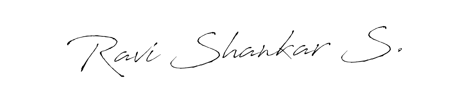 Use a signature maker to create a handwritten signature online. With this signature software, you can design (Antro_Vectra) your own signature for name Ravi Shankar S.. Ravi Shankar S. signature style 6 images and pictures png