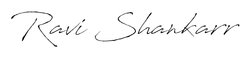 Personalize your online presence with Ravi Shankarr signature rendered in elegant Antro_Vectra font. Great for website footers and blogs. Ravi Shankarr signature style 6 images and pictures png