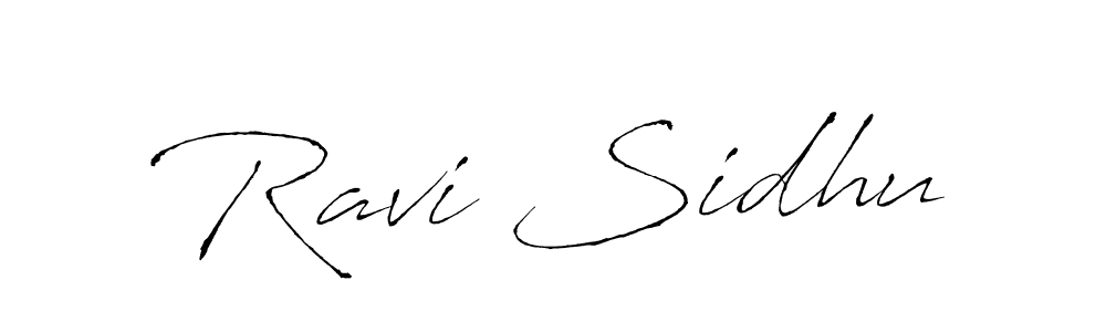 Make a beautiful signature design for name Ravi Sidhu. With this signature (Antro_Vectra) style, you can create a handwritten signature for free. Ravi Sidhu signature style 6 images and pictures png