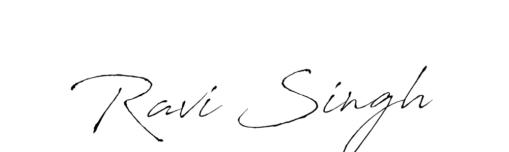 Make a beautiful signature design for name Ravi Singh. With this signature (Antro_Vectra) style, you can create a handwritten signature for free. Ravi Singh signature style 6 images and pictures png