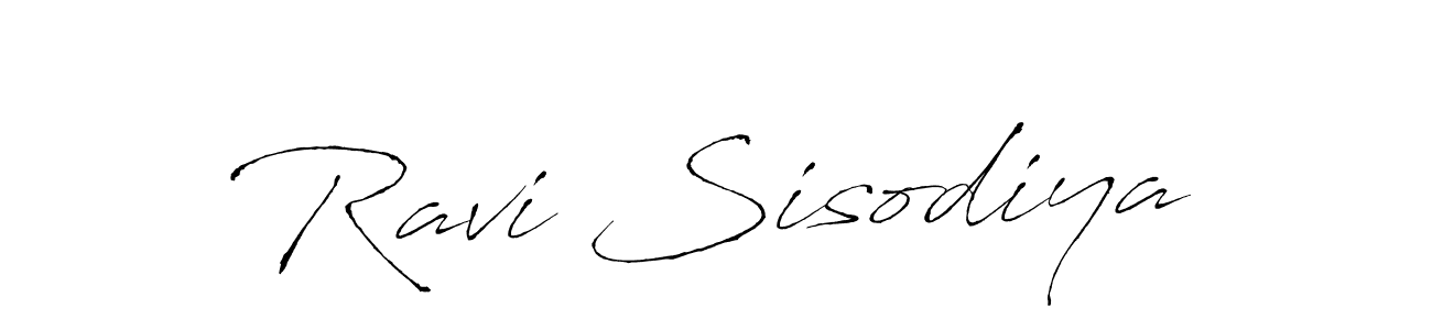 Design your own signature with our free online signature maker. With this signature software, you can create a handwritten (Antro_Vectra) signature for name Ravi Sisodiya. Ravi Sisodiya signature style 6 images and pictures png