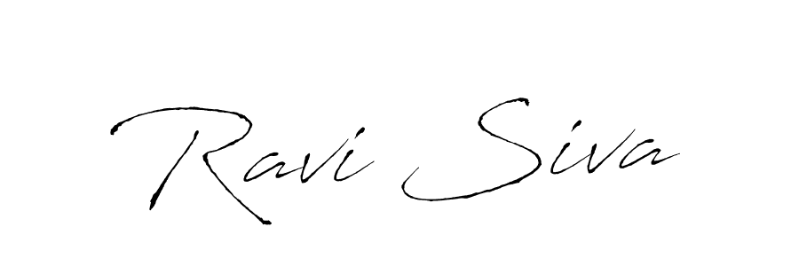 Make a beautiful signature design for name Ravi Siva. With this signature (Antro_Vectra) style, you can create a handwritten signature for free. Ravi Siva signature style 6 images and pictures png