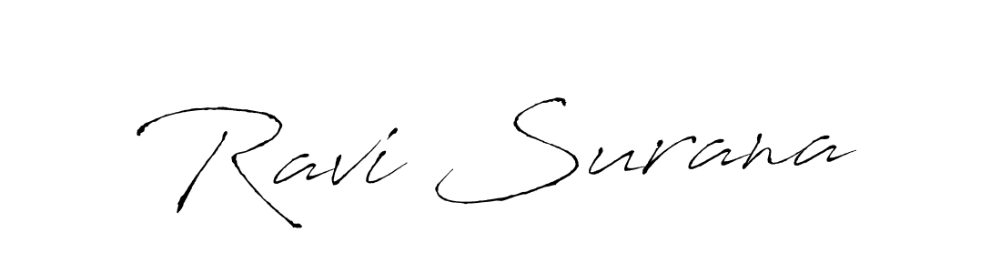 Create a beautiful signature design for name Ravi Surana. With this signature (Antro_Vectra) fonts, you can make a handwritten signature for free. Ravi Surana signature style 6 images and pictures png