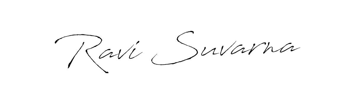 Antro_Vectra is a professional signature style that is perfect for those who want to add a touch of class to their signature. It is also a great choice for those who want to make their signature more unique. Get Ravi Suvarna name to fancy signature for free. Ravi Suvarna signature style 6 images and pictures png