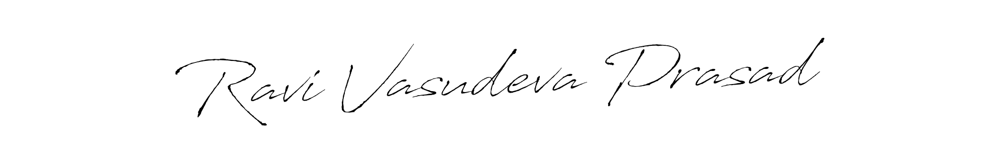 Create a beautiful signature design for name Ravi Vasudeva Prasad. With this signature (Antro_Vectra) fonts, you can make a handwritten signature for free. Ravi Vasudeva Prasad signature style 6 images and pictures png