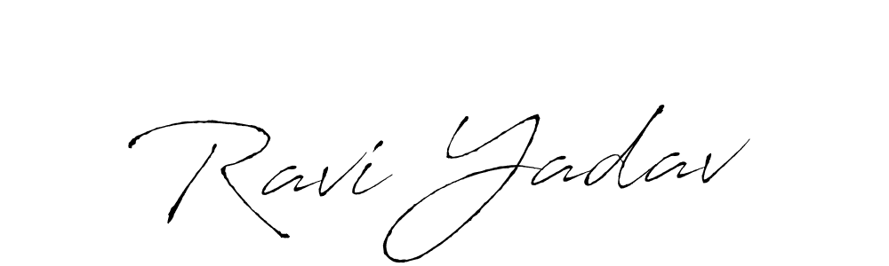 Ravi Yadav stylish signature style. Best Handwritten Sign (Antro_Vectra) for my name. Handwritten Signature Collection Ideas for my name Ravi Yadav. Ravi Yadav signature style 6 images and pictures png