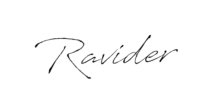 Also we have Ravider name is the best signature style. Create professional handwritten signature collection using Antro_Vectra autograph style. Ravider signature style 6 images and pictures png