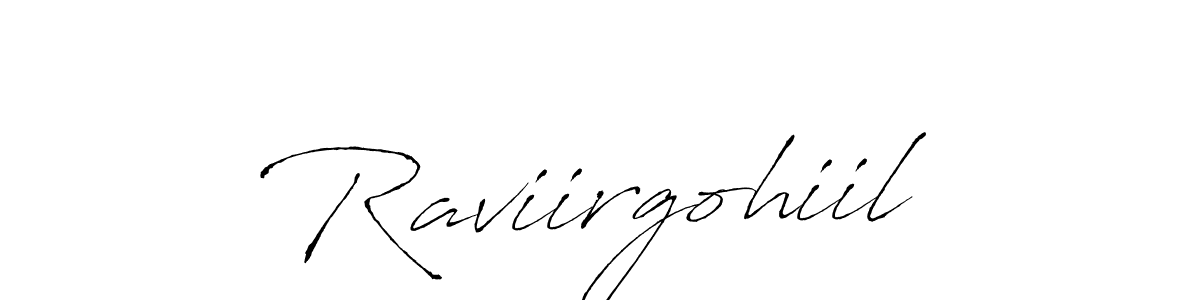 Design your own signature with our free online signature maker. With this signature software, you can create a handwritten (Antro_Vectra) signature for name Raviirgohiil. Raviirgohiil signature style 6 images and pictures png