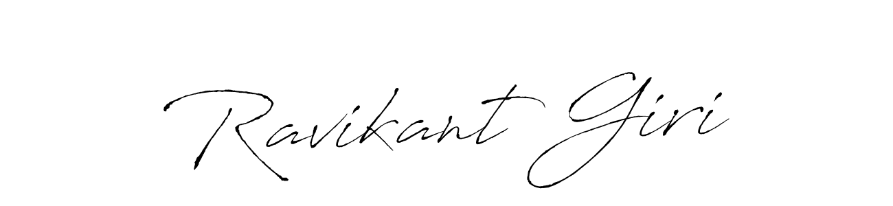 Create a beautiful signature design for name Ravikant Giri. With this signature (Antro_Vectra) fonts, you can make a handwritten signature for free. Ravikant Giri signature style 6 images and pictures png