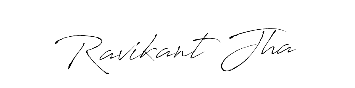 Create a beautiful signature design for name Ravikant Jha. With this signature (Antro_Vectra) fonts, you can make a handwritten signature for free. Ravikant Jha signature style 6 images and pictures png