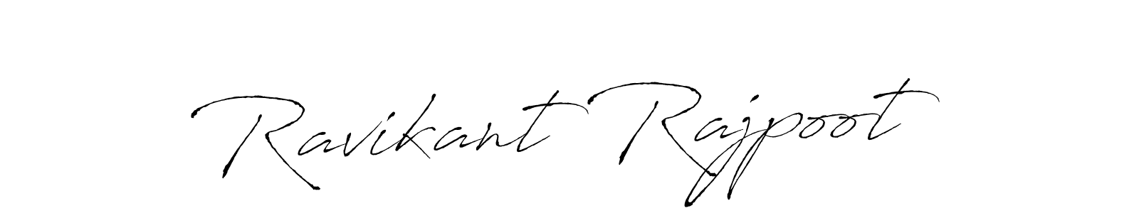 Create a beautiful signature design for name Ravikant Rajpoot. With this signature (Antro_Vectra) fonts, you can make a handwritten signature for free. Ravikant Rajpoot signature style 6 images and pictures png