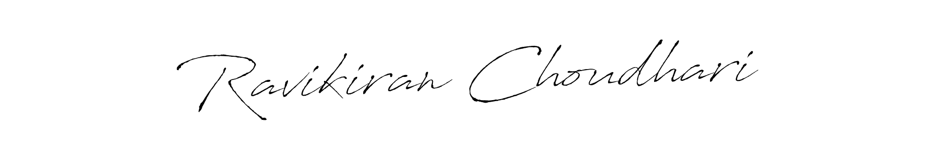 Make a beautiful signature design for name Ravikiran Choudhari. With this signature (Antro_Vectra) style, you can create a handwritten signature for free. Ravikiran Choudhari signature style 6 images and pictures png