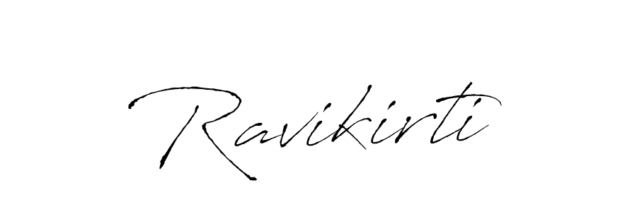 Make a beautiful signature design for name Ravikirti. With this signature (Antro_Vectra) style, you can create a handwritten signature for free. Ravikirti signature style 6 images and pictures png