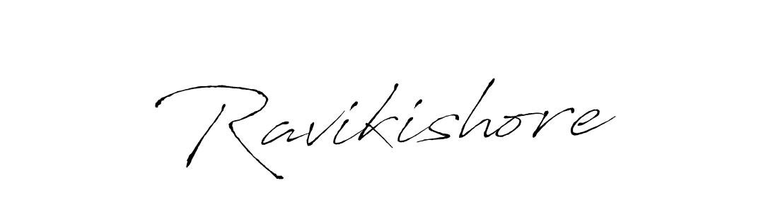 Use a signature maker to create a handwritten signature online. With this signature software, you can design (Antro_Vectra) your own signature for name Ravikishore. Ravikishore signature style 6 images and pictures png