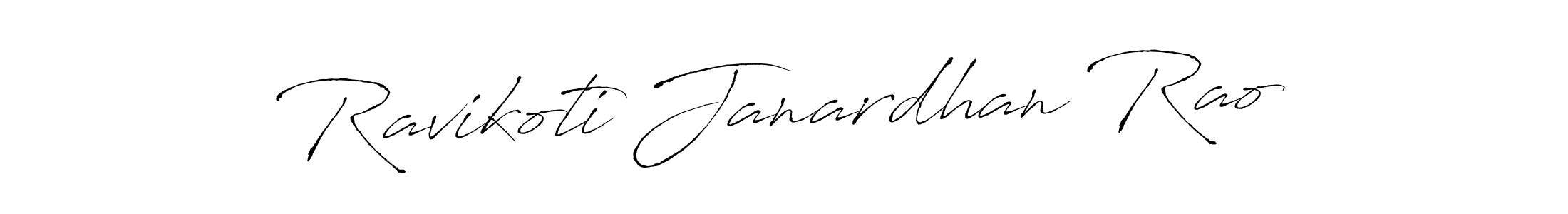 Make a beautiful signature design for name Ravikoti Janardhan Rao. With this signature (Antro_Vectra) style, you can create a handwritten signature for free. Ravikoti Janardhan Rao signature style 6 images and pictures png