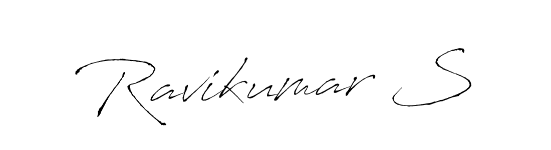 Design your own signature with our free online signature maker. With this signature software, you can create a handwritten (Antro_Vectra) signature for name Ravikumar S. Ravikumar S signature style 6 images and pictures png
