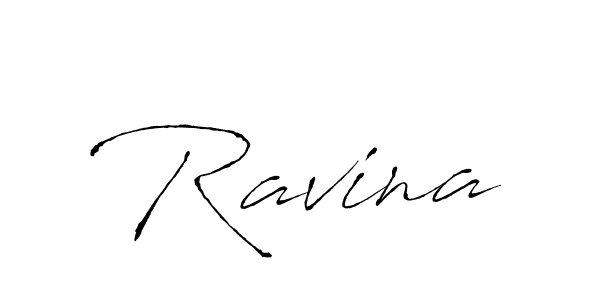 Ravina stylish signature style. Best Handwritten Sign (Antro_Vectra) for my name. Handwritten Signature Collection Ideas for my name Ravina. Ravina signature style 6 images and pictures png