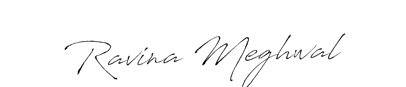 Also we have Ravina Meghwal name is the best signature style. Create professional handwritten signature collection using Antro_Vectra autograph style. Ravina Meghwal signature style 6 images and pictures png
