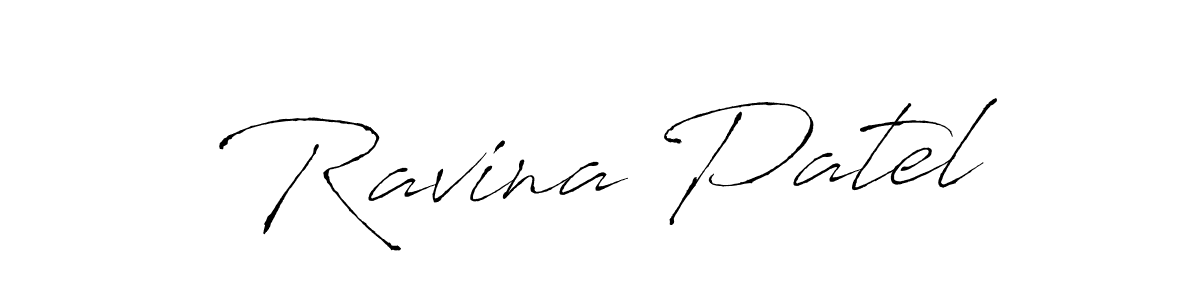 The best way (Antro_Vectra) to make a short signature is to pick only two or three words in your name. The name Ravina Patel include a total of six letters. For converting this name. Ravina Patel signature style 6 images and pictures png
