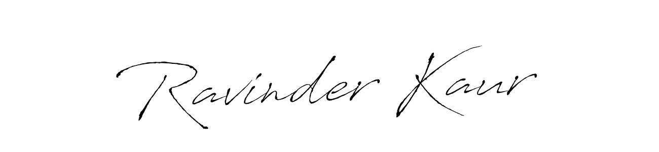 Make a beautiful signature design for name Ravinder Kaur. With this signature (Antro_Vectra) style, you can create a handwritten signature for free. Ravinder Kaur signature style 6 images and pictures png
