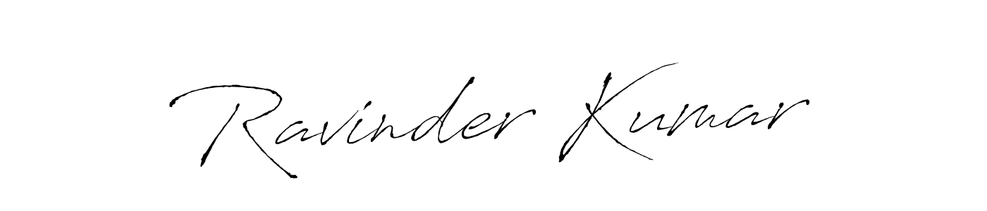 Design your own signature with our free online signature maker. With this signature software, you can create a handwritten (Antro_Vectra) signature for name Ravinder Kumar. Ravinder Kumar signature style 6 images and pictures png