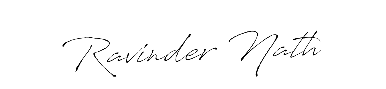 Design your own signature with our free online signature maker. With this signature software, you can create a handwritten (Antro_Vectra) signature for name Ravinder Nath. Ravinder Nath signature style 6 images and pictures png