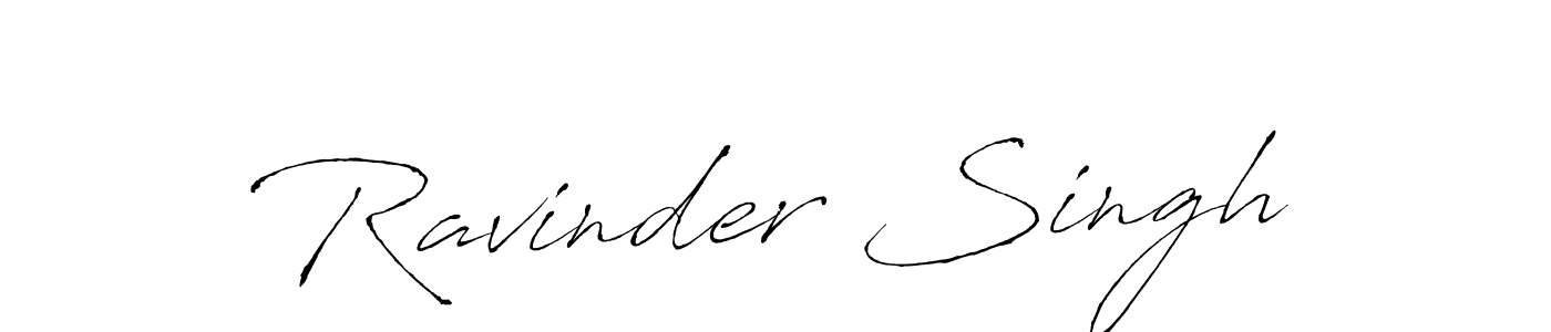 Create a beautiful signature design for name Ravinder Singh. With this signature (Antro_Vectra) fonts, you can make a handwritten signature for free. Ravinder Singh signature style 6 images and pictures png