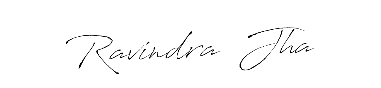 Antro_Vectra is a professional signature style that is perfect for those who want to add a touch of class to their signature. It is also a great choice for those who want to make their signature more unique. Get Ravindra  Jha name to fancy signature for free. Ravindra  Jha signature style 6 images and pictures png