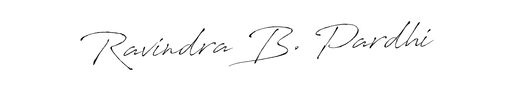 Make a beautiful signature design for name Ravindra B. Pardhi. With this signature (Antro_Vectra) style, you can create a handwritten signature for free. Ravindra B. Pardhi signature style 6 images and pictures png