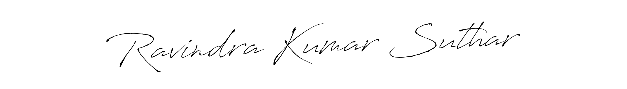 It looks lik you need a new signature style for name Ravindra Kumar Suthar. Design unique handwritten (Antro_Vectra) signature with our free signature maker in just a few clicks. Ravindra Kumar Suthar signature style 6 images and pictures png