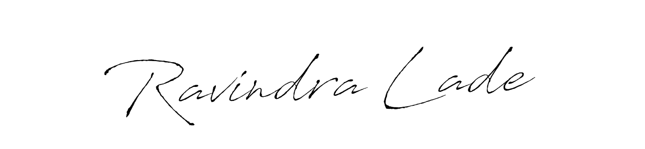 Design your own signature with our free online signature maker. With this signature software, you can create a handwritten (Antro_Vectra) signature for name Ravindra Lade. Ravindra Lade signature style 6 images and pictures png