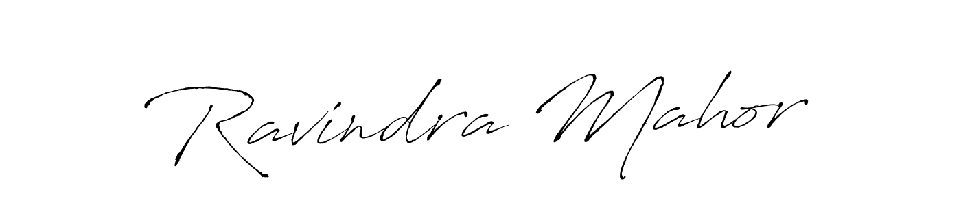 Make a beautiful signature design for name Ravindra Mahor. With this signature (Antro_Vectra) style, you can create a handwritten signature for free. Ravindra Mahor signature style 6 images and pictures png