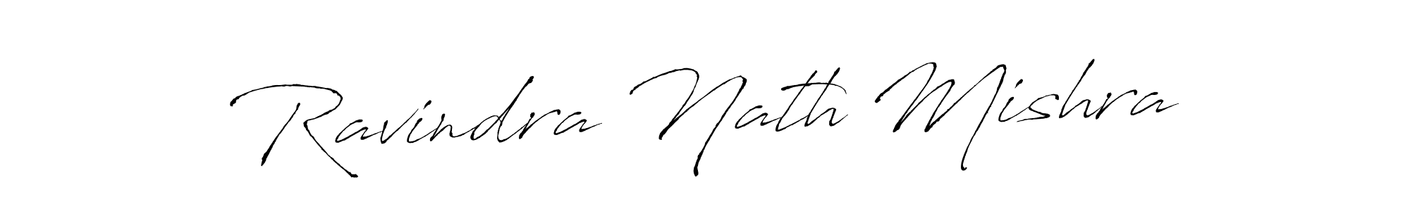 Make a beautiful signature design for name Ravindra Nath Mishra. With this signature (Antro_Vectra) style, you can create a handwritten signature for free. Ravindra Nath Mishra signature style 6 images and pictures png