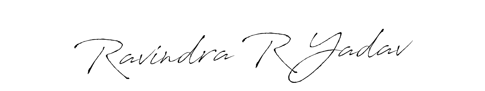 Use a signature maker to create a handwritten signature online. With this signature software, you can design (Antro_Vectra) your own signature for name Ravindra R Yadav. Ravindra R Yadav signature style 6 images and pictures png