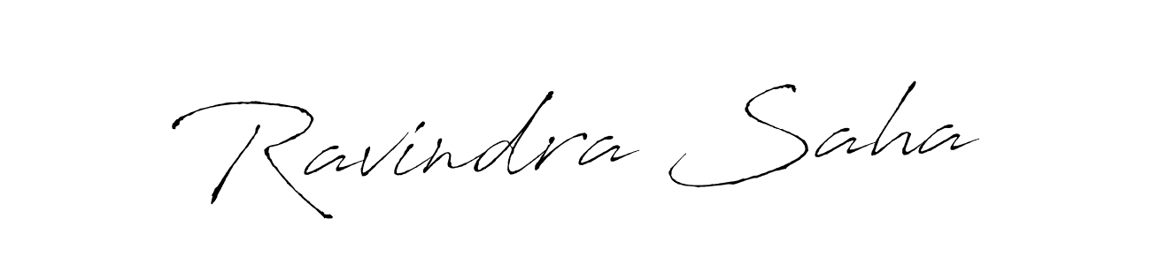 Design your own signature with our free online signature maker. With this signature software, you can create a handwritten (Antro_Vectra) signature for name Ravindra Saha. Ravindra Saha signature style 6 images and pictures png