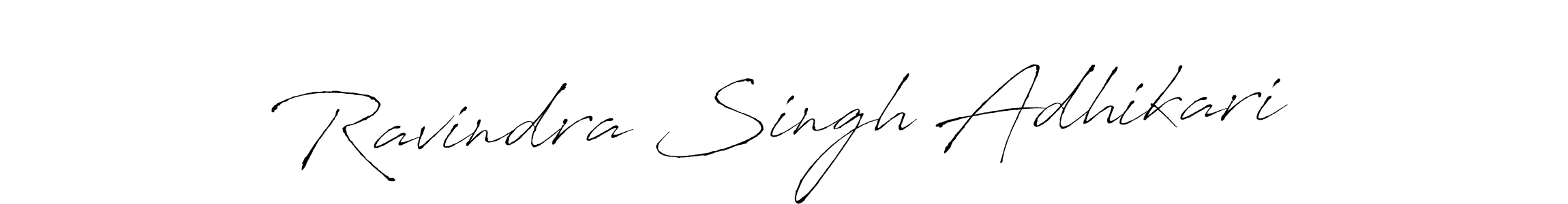 Also we have Ravindra Singh Adhikari name is the best signature style. Create professional handwritten signature collection using Antro_Vectra autograph style. Ravindra Singh Adhikari signature style 6 images and pictures png