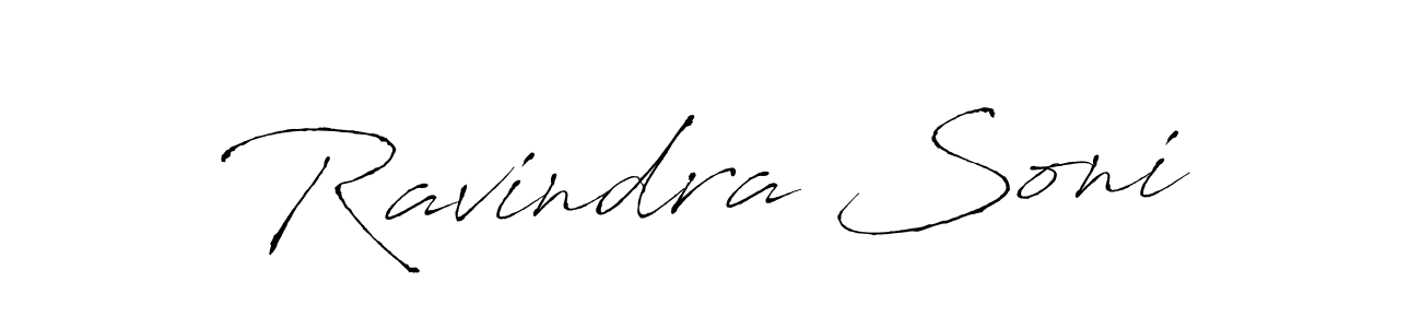 Also You can easily find your signature by using the search form. We will create Ravindra Soni name handwritten signature images for you free of cost using Antro_Vectra sign style. Ravindra Soni signature style 6 images and pictures png