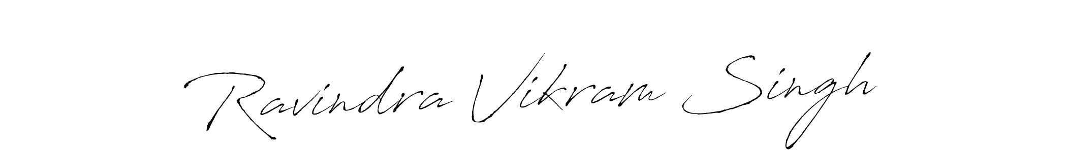 Make a beautiful signature design for name Ravindra Vikram Singh. With this signature (Antro_Vectra) style, you can create a handwritten signature for free. Ravindra Vikram Singh signature style 6 images and pictures png