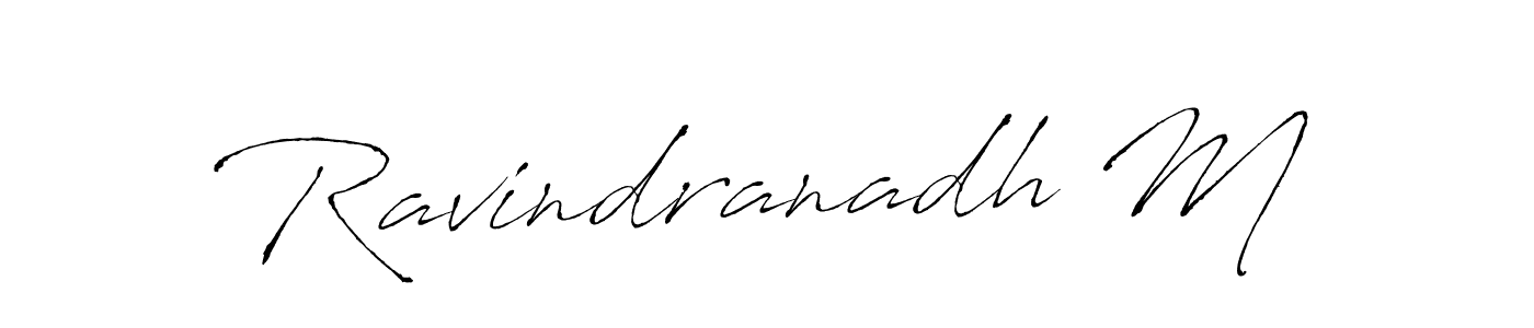 Use a signature maker to create a handwritten signature online. With this signature software, you can design (Antro_Vectra) your own signature for name Ravindranadh M. Ravindranadh M signature style 6 images and pictures png