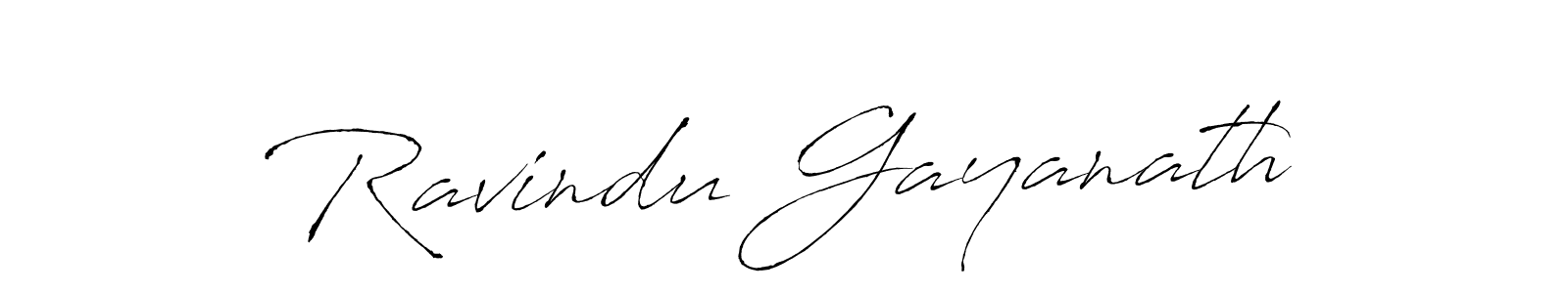 Ravindu Gayanath stylish signature style. Best Handwritten Sign (Antro_Vectra) for my name. Handwritten Signature Collection Ideas for my name Ravindu Gayanath. Ravindu Gayanath signature style 6 images and pictures png