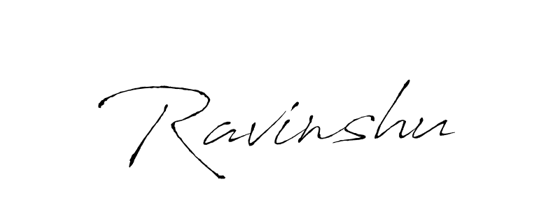 Design your own signature with our free online signature maker. With this signature software, you can create a handwritten (Antro_Vectra) signature for name Ravinshu. Ravinshu signature style 6 images and pictures png