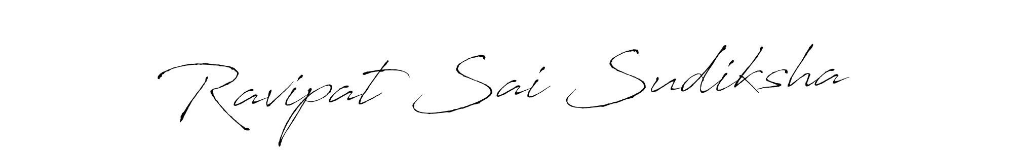 How to make Ravipat Sai Sudiksha name signature. Use Antro_Vectra style for creating short signs online. This is the latest handwritten sign. Ravipat Sai Sudiksha signature style 6 images and pictures png