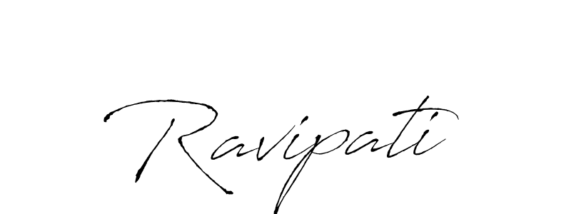 How to make Ravipati signature? Antro_Vectra is a professional autograph style. Create handwritten signature for Ravipati name. Ravipati signature style 6 images and pictures png