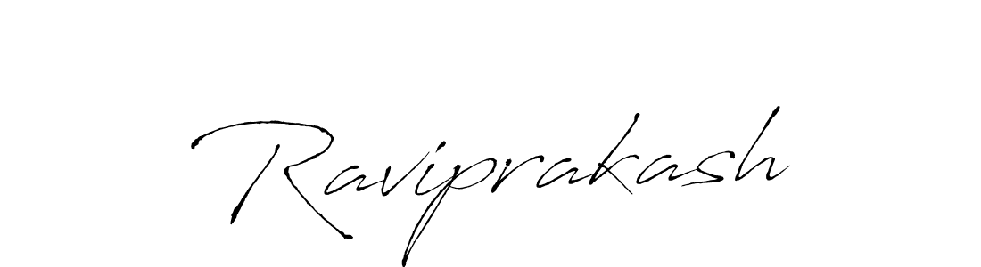 How to make Raviprakash name signature. Use Antro_Vectra style for creating short signs online. This is the latest handwritten sign. Raviprakash signature style 6 images and pictures png