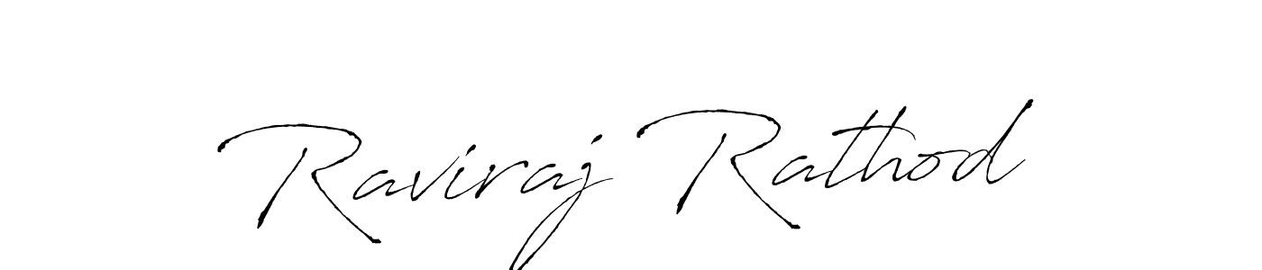 Design your own signature with our free online signature maker. With this signature software, you can create a handwritten (Antro_Vectra) signature for name Raviraj Rathod. Raviraj Rathod signature style 6 images and pictures png