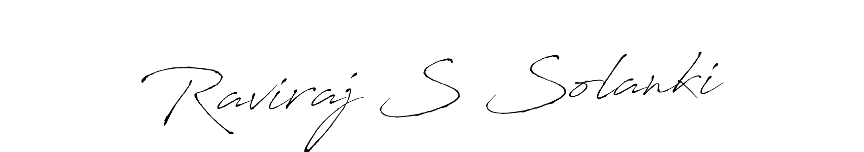 Use a signature maker to create a handwritten signature online. With this signature software, you can design (Antro_Vectra) your own signature for name Raviraj S Solanki. Raviraj S Solanki signature style 6 images and pictures png