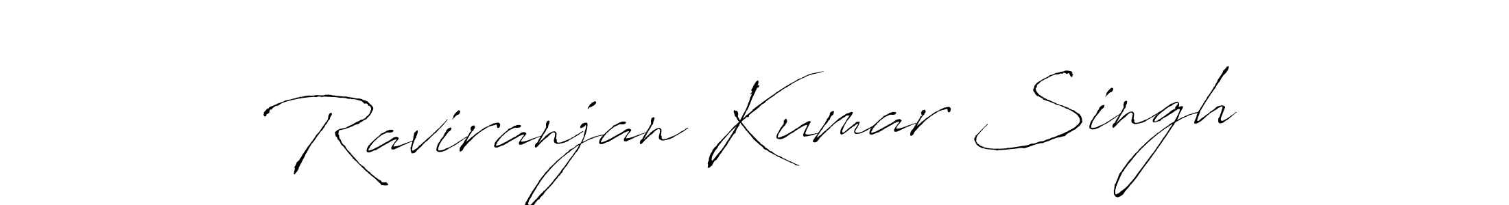 Antro_Vectra is a professional signature style that is perfect for those who want to add a touch of class to their signature. It is also a great choice for those who want to make their signature more unique. Get Raviranjan Kumar Singh name to fancy signature for free. Raviranjan Kumar Singh signature style 6 images and pictures png
