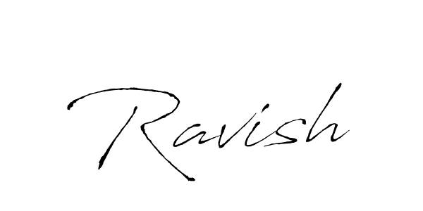 Create a beautiful signature design for name Ravish. With this signature (Antro_Vectra) fonts, you can make a handwritten signature for free. Ravish signature style 6 images and pictures png