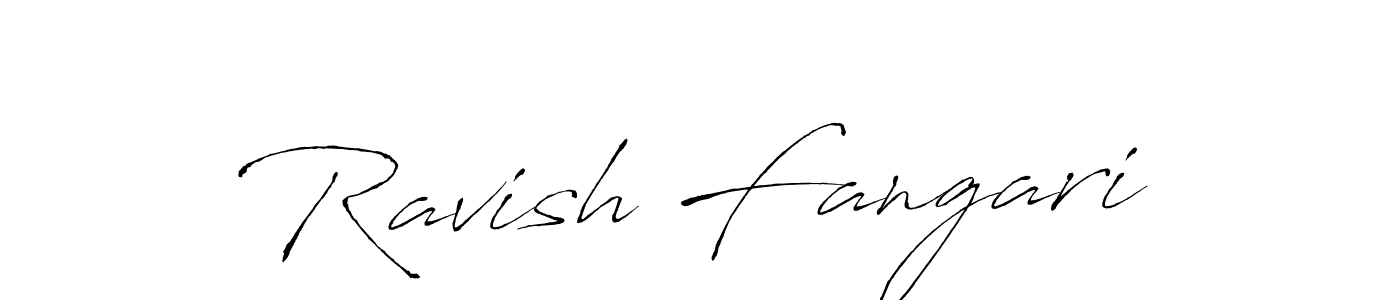 Ravish Fangari stylish signature style. Best Handwritten Sign (Antro_Vectra) for my name. Handwritten Signature Collection Ideas for my name Ravish Fangari. Ravish Fangari signature style 6 images and pictures png